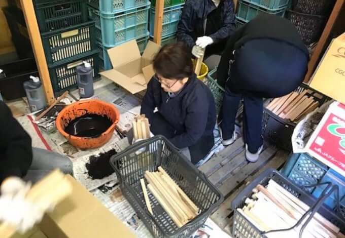 護摩木(墨付け)